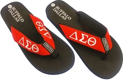 View Product Detials For The Buffalo Dallas Delta Sigma Theta Thong-Style Flip Flops