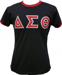 View Buying Options For The Buffalo Dallas Delta Sigma Theta Applique Ladies Ringer Tee