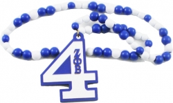 View Buying Options For The Zeta Phi Beta Wood Color Bead Tiki Line #4 Medallion