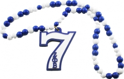 View Buying Options For The Zeta Phi Beta Wood Color Bead Tiki Line #7 Medallion