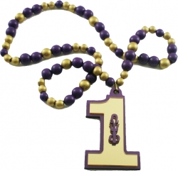 View Buying Options For The Omega Psi Phi Line #1 Mirror Wood Color Bead Tiki Necklace