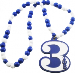 View Buying Options For The Zeta Phi Beta Wood Color Bead Tiki Line #3 Medallion