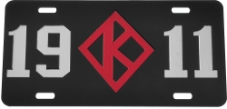 View Buying Options For The Kappa Alpha Psi 1911 K-Diamond Mirror License Plate