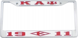 View Buying Options For The Kappa Alpha Psi 1911 Diamond License Plate Frame