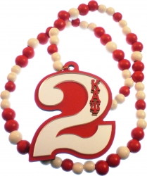 View Buying Options For The Kappa Alpha Psi Line #2 Mirror Wood Color Bead Tiki Necklace