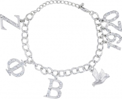 View Product Detials For The Zeta Phi Beta Austrian Crystal Charm Bracelet