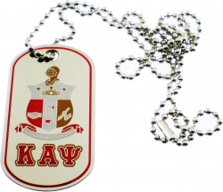 View Product Detials For The Kappa Alpha Psi Epoxy Coated Double Sided Dog Tag