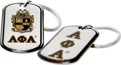 View Buying Options For The Alpha Phi Alpha Epoxy Coated Double Sided Dog Tag Key Ring