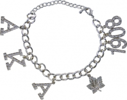 View Buying Options For The Alpha Kappa Alpha Austrian Crystal Charm Bracelet