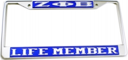 View Buying Options For The Zeta Phi Beta Life Member License Plate Frame