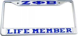 View Buying Options For The Zeta Phi Beta Life Member License Plate Frame