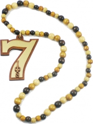 View Buying Options For The Iota Phi Theta Wood Color Bead Tiki Line #7 Medallion