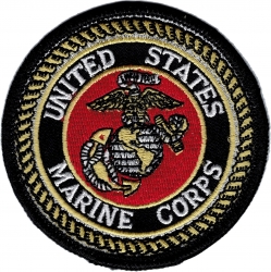 View Product Detials For The Eagle Crest United States Marine Corps Seal Basic Round Iron-On Patch [Pre-Pack]