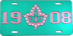 View Buying Options For The Alpha Kappa Alpha 1908 Ivy Leaf Mirror License Plate