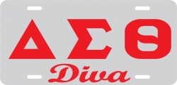 View Buying Options For The Delta Sigma Theta Diva Mirror License Plate