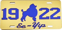 View Buying Options For The Sigma Gamma Rho 1922 Poodle Ee-Yip Mirror License Plate