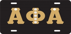 View Buying Options For The Alpha Phi Alpha Pearls Mirror License Plate