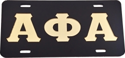 View Buying Options For The Alpha Phi Alpha Classic Mirror License Plate