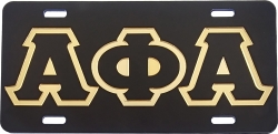 View Buying Options For The Alpha Phi Alpha Outline Mirror License Plate