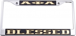 View Buying Options For The Alpha Phi Alpha Blessed License Plate Frame