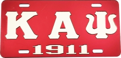 View Buying Options For The Kappa Alpha Psi 1911 Mirror License Plate