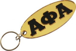View Buying Options For The Alpha Phi Alpha Oval Keyring Mirror Key Chain
