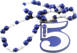 View Buying Options For The Phi Beta Sigma Wood Color Bead Tiki Line #5 Medallion