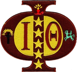 View Product Detials For The Iota Phi Theta Swag Series Tackle Twill Iron-On Patch