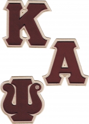 View Buying Options For The Kappa Alpha Psi Twill Letter Iron-On Patch Set