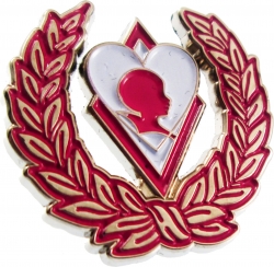 View Product Detials For The Kappa Alpha Psi Sweetheart Silhouette Wreath Lapel Pin