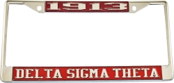 View Buying Options For The Delta Sigma Theta 1913 License Plate Frame