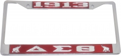 View Buying Options For The Delta Sigma Theta 1913 Elephants License Plate Frame