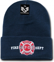 View Buying Options For The RapDom Fire Dept Public/Safety Mens Cuff Long Beanie Cap