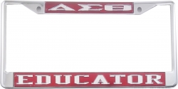 View Buying Options For The Delta Sigma Theta Educator License Plate Frame