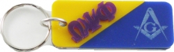 View Product Detials For The Omega Psi Phi + Mason Mirror Split Keychain