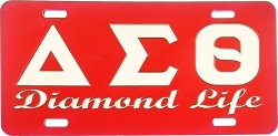 View Buying Options For The Delta Sigma Theta Diamond Life Mirror License Plate