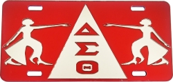 View Buying Options For The Delta Sigma Theta Ladies of Fortitude Triangle Mirror License Plate