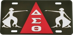 View Buying Options For The Delta Sigma Theta Ladies of Fortitude Triangle Mirror License Plate