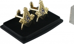 View Buying Options For The Mason Blue House Symbol Cuff Links
