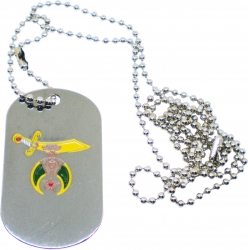 View Product Detials For The Shriner Double Sided Dog Tag