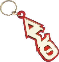 View Buying Options For The Delta Sigma Theta Stacked Letter Keyring Mirror Key Chain