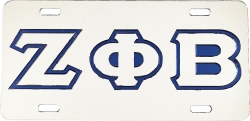 View Buying Options For The Zeta Phi Beta Outline Mirror License Plate