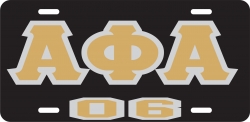 View Buying Options For The Alpha Phi Alpha 06 Outline Mirror License Plate