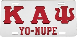 View Buying Options For The Kappa Alpha Psi Yo-Nupe Mirror License Plate