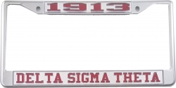 View Buying Options For The Delta Sigma Theta 1913 License Plate Frame