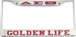 View Buying Options For The Delta Sigma Theta Golden Life License Plate Frame