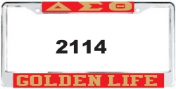 View Buying Options For The Delta Sigma Theta Golden Life License Plate Frame