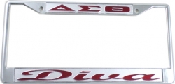 View Buying Options For The Delta Sigma Theta Diva License Plate Frame