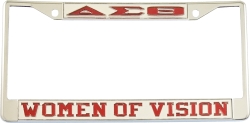 View Buying Options For The Delta Sigma Theta Women of Vision License Plate Frame