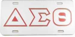 View Buying Options For The Delta Sigma Theta Outline Mirror License Plate